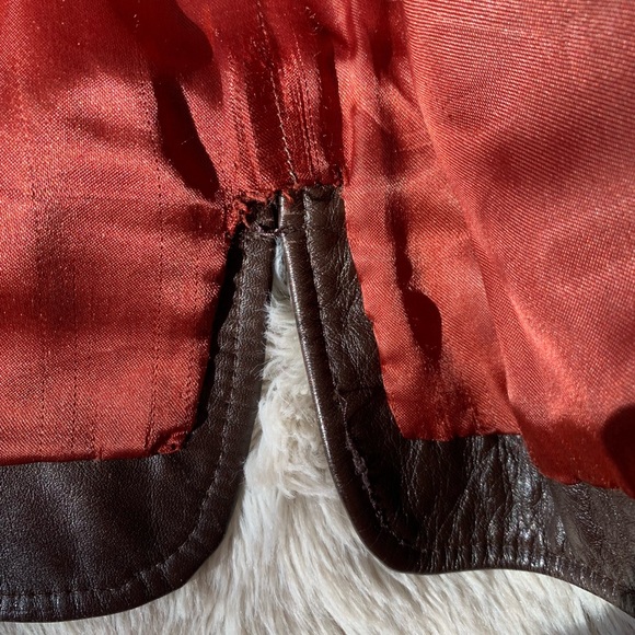 DiCosta Brown Fur Genuine Leather Jacket - Picture 7 of 9